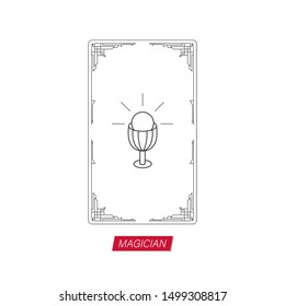 tarot cards vector icon symbol