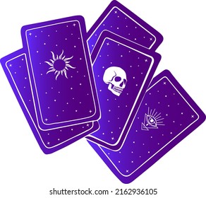 tarjetas de tarot vectorial brujería dibujar halloween