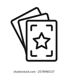 Tarot Icon Black and white logo