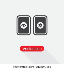 Tarot icon, Tarot Card Icon Vector Illustration Eps10