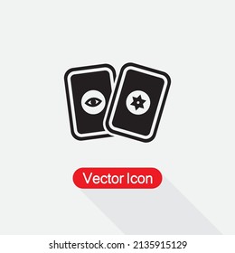 Tarot icon, Tarot Card Icon Vector Illustration Eps10