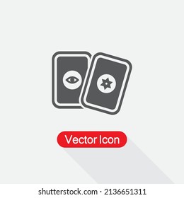 Tarot icon, Tarot Card Icon Vector Illustration Eps10