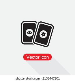 Tarot icon, Tarot Card Icon Vector Illustration Eps10