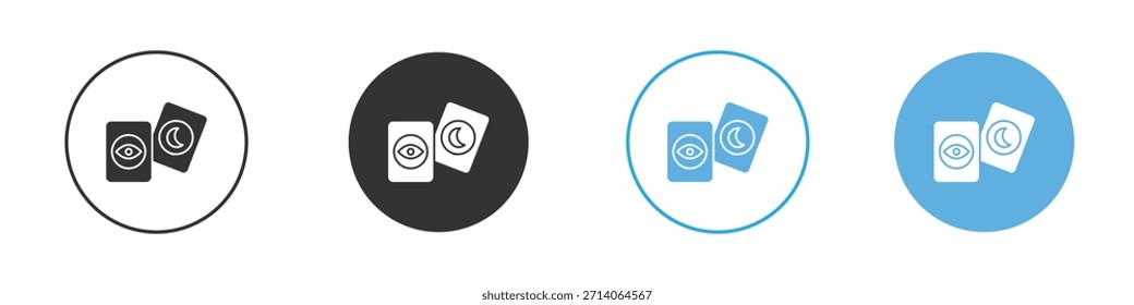 Tarot-Symbol. Entwurfsvorlage für Grafiksymbol