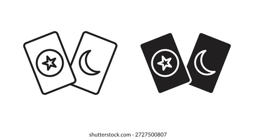 Icono de tarot Ilustración vectorial aislada. Pictograma de Vector para Web y App