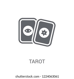 Tarot icon. Trendy Tarot logo concept on white background from Circus collection. Suitable for use on web apps, mobile apps and print media.