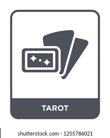 tarot icon vector on white background, tarot trendy filled icons from Magic collection, tarot simple element illustration