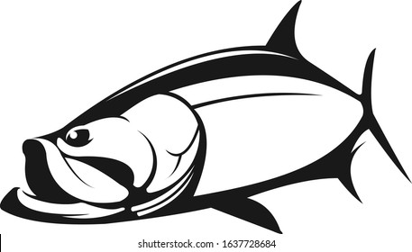 Tarpon fish Logo , Great for Tarpon Fishing template Shirts, decal Etc. 