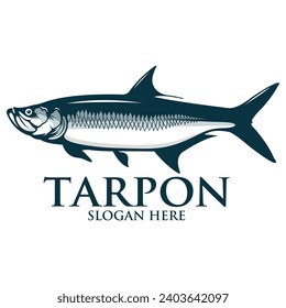 TARPON FISH VECTOR FOR FISHING LOGO COMPANY