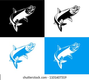 Tarpon Fishing Vector Illustration