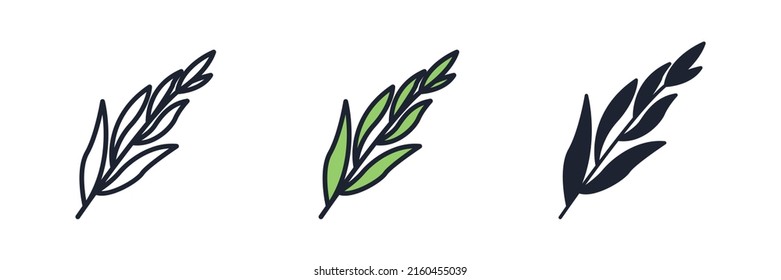 tarragon icon symbol template for graphic and web design collection logo vector illustration