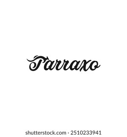 Tarraxo wordmark canguro icono de diseño de Vector. 