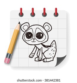 tarsier doodle