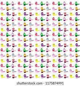 Tarsier / lemur vector image baby pattern, cartoon, for printing on notebooks, clothes, dishes.