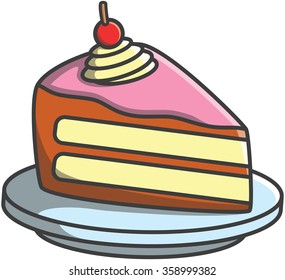 Tart cake cute doodle illustration design