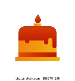 Tart cake flat icon. Sweet food pie, food vector. Flat design icon ready to use for website, mobile app, presentation and any other projects