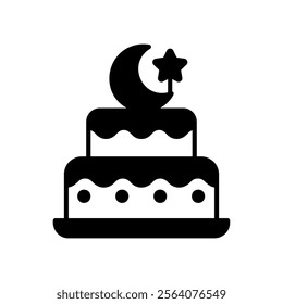 Tart cake icon for Ramadan and Eid al Fitr celebrations
