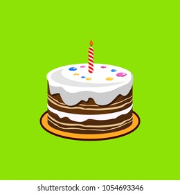 Tart Cake Vector Clipart