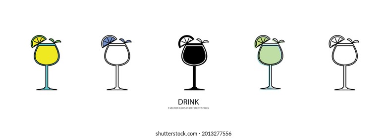 tart drink vector type icon