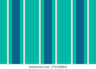 Tart vetor faixa têxtil, fundo de tecido vertical infantil. Anstalando o padrão de linhas de textura sem emenda na paleta de cores azul-petróleo e claras.