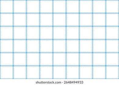 tartan background check fabric texture, vector blue and white colors plaid seamless pattern cloth illustration