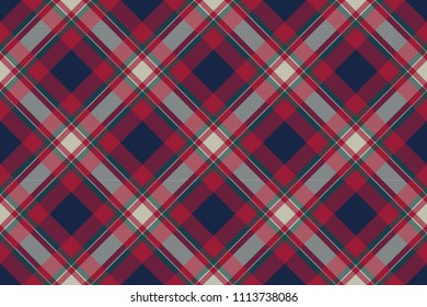 Tartan background fabric texture seamless pattern. Flat design. Vector illustration.