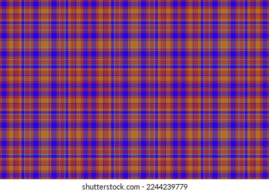 Tartan background plaid. Check seamless textile. Fabric texture vector pattern in bright and red colors.