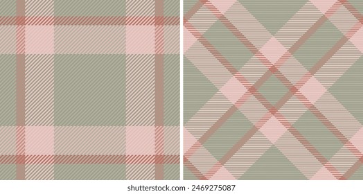 Tartan background texture of plaid vector seamless with a check pattern fabric textile. Set in popular colours. Picture frame ideas.