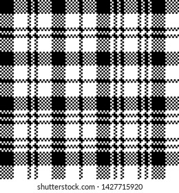 Tartan black watch clan plaid seamless pattern. Vector illustration.