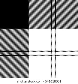 tartan black and white 