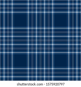 Tartan blue and dark blue pattern.Texture for plaid, tablecloths, clothes, shirts, dresses, paper, bedding, blankets, quilts and other textile products. Vector illustration EPS 10ec