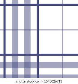 Tartan blue and white pattern.Texture for plaid, tablecloths, clothes, shirts, dresses, paper, bedding, blankets, quilts and other textile products. Vector illustration EPS 10