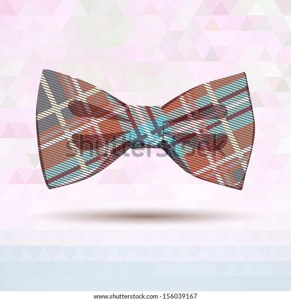 Tartan Bowtie Pastel Colors Stock Vector (Royalty Free) 156039167 ...