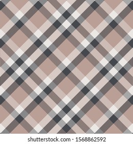 Tartan brown and black  pattern.Texture for plaid, tablecloths, clothes, shirts, dresses, paper, bedding, blankets, quilts and other textile products. Vector illustration EPS 10