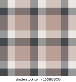 Tartan brown and black seamless pattern.Texture for plaid, tablecloths, clothes, shirts, dresses, paper, bedding, blankets, quilts and other textile products. Vector illustration EPS 10