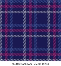 Tartan check plaid pattern. Seamless textured dark plaid vector illustration for flannel shirt, blanket, duvet cover, other textile print.