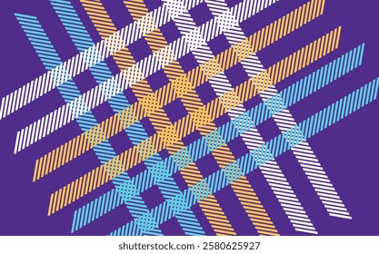 Tartan check plaid pattern. Seamless simple textured dark plaid vector illustration for flannel shirt, blanket, duvet cover, other textile print.
