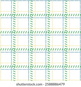 Tartan check plaid pattern. Seamless simple textured dark plaid vector illustration for flannel shirt, blanket, duvet cover, other textile print.
