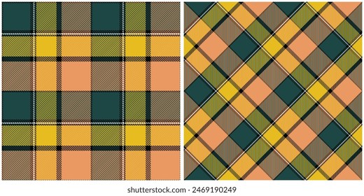 Tartan check plaid pattern tweed in brown and beige. Seamless neutral glen plaid vector illustration for spring summer autumn winter dress, scarf, jacket, skirt, throw, blanket, other fabric design.