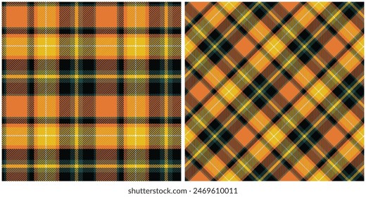 Tartan check plaid pattern tweed in brown and beige. Seamless neutral glen plaid vector illustration for spring summer autumn winter dress, scarf, jacket, skirt, throw, blanket, other fabric design.
