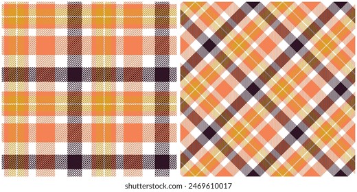 Tartán a cuadros con estampado de tweed en marrón y beige. Ilustración vectorial a cuadros de glen neutro sin costura para primavera verano otoño invierno vestido, bufanda, chaqueta, falda, tiro, manta, otro diseño de tela.