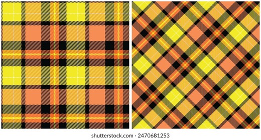 Tartan check plaid pattern tweed in brown and beige. Seamless neutral glen plaid vector illustration for spring summer autumn winter dress, scarf, jacket, skirt, throw, blanket, other fabric design.