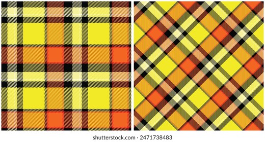 Tartan check plaid pattern tweed in brown and beige. Seamless neutral glen plaid vector illustration for spring summer autumn winter dress, scarf, jacket, skirt, throw, blanket, other fabric design.