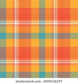 Tartan check plaid pattern tweed in brown and beige. Seamless neutral glen plaid vector illustration for spring summer autumn winter dress, scarf, jacket, skirt, throw, blanket, other fabric design.