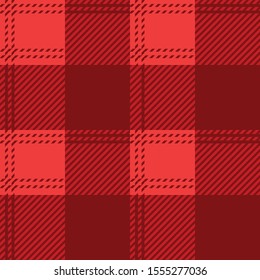 Tartan Check Plaid seamless patterns. Red Lumberjack Buffalo plaid. Rustic Christmas Backgrounds. Christmas tartan patterns. Repeating pattern tile swatches.