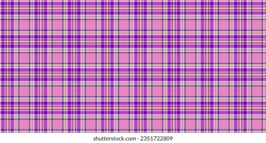 Tartan check plaid texture seamless pattern in pink, blue, white Modern print in doll style for fashion, home decor and stationary Scottish vichy texture Vector illustration.