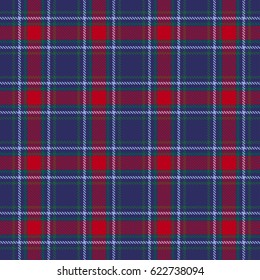 Tartan check plaid texture seamless pattern. Vector illustration