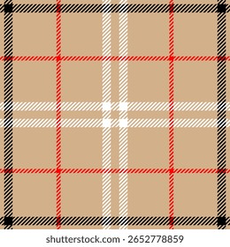 Patrón inconsútil escocés del Vector a cuadros del tartán para la materia textil, impresión de las telas, Fondo de pantalla, papel de embalaje, ropa y fondo