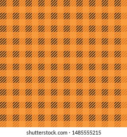 tartan check seamless pattern. orange color.