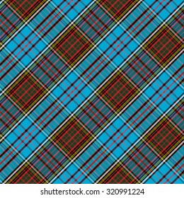 Tartan Clan Anderson diagonal seamless pattern vector illustration